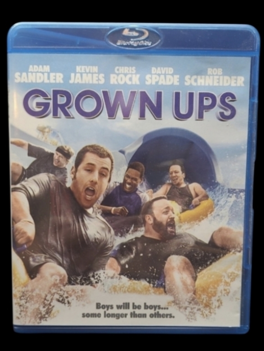 BLU-RAY DISC      "GROWN UPS" BOYS WILL BE BOYS...SOME LONGER THAN OTHERS